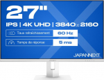 JAPANNEXT 68.6cm JN-IPS270UHD60F-C65W-HSP-W HDMI/DP UHD