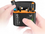 LensGo 2x Mini Wireless Microphone 50m 2w1 Usb-c + Iphone Lightning Android Ios / 528c