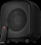 Speaker SVEN PS-555, black, power output 65 W (RMS), TWS, Bluetooth, USB, microSD, RC, lithium battery