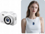 Xrec Mini Digital Camera X8 12mp Video 1080p Lcd 0.96'' Pendant Keychain / X8 White