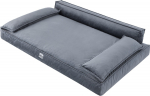 DOGGY XXL CHAMPION GRAPHITE BED VELVET
