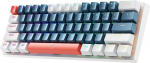 Keyboard Machenike Gaming Keyboard K500-B61 wired mechanical illuminated Blue Switch - blue-white