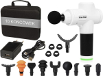 BLOW Wave 4000 massage gun 10 suitcase ends - Typ: Massage gun | Moc [W]: 100 | Work time [h]: 6 | port USB-C |zestaw 10 interchangeable heads