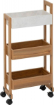 5five Narrow kitchen cart COME, 3 horizontal, 80 cm