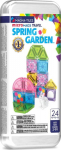 MAGNA-TILES microMAGS Travel Spring Garden magnetic building kit, 24 can