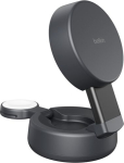 BELKIN ULTRACHARGE 25 WATT QI2 VERSTEL, GNETISCHE 2-IN-1-LADESTATION DUN