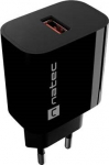 Natec Genesis Natec charger NATEC RIBERA MAINS CHARGER 1X USB-A 18W CZARNA