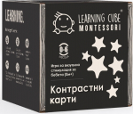 K-Toyz Montessori Cubes: Baby High Contrast Cards (Black And White) 0-6m (Bulgarian Language) (LC-047)