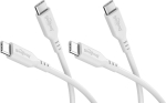 Wentronic Goobay USB-C 2.0 60W PD 1.5m Hvid 2 stk