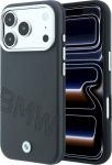 Etui BMW Sign Inclined Deboss Letters MagSafe for iPhone 18 Pro / 17 Pro grey