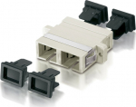 Equip LWL-Coupler SC->UPC Multimode Duplex OM2 12Stk beige