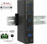 DELOCK Industrie HUB 4xUSB 3.0 Typ-A 15kV ESD External protection