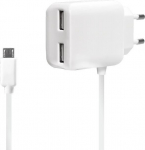 LogiLink USB Socket adapter+Micro-USB-Cable 2 x USB Port
