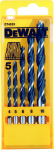 Dewalt drill bit for wood, twist cylindrical 4 5 6 10 8mm zestaw (DT4535-QZ)