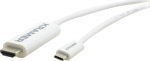 Kramer Electronics Kramer C-USBC/HM | USB-C - HDMI | Max 3840x2160 60Hz 4:4:4 | Vit | 1.8m