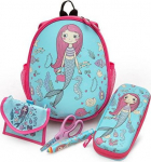 WEDO Kinder-Rucksack Meerjungfrau mit Netztaschen innende/outside
