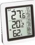 TFA-Dostmann TFA INFO - Electronic ambient thermometer - indoors/Outside - &deg;C - -40 - 60 &deg;C - -40 - 140 &deg;F - Schwarz - Grau