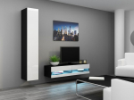 Cama MEBLE Cama TV stand VIGO NEW 30/140/40 black/white gloss
