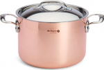 De Buyer Prima Matera Saucepot copper/steel high 24cm induction