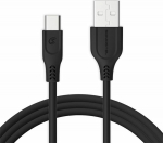 Kabel USB Somostel USB-A - USB-C 1 m Czarny (25712)