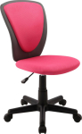 Office4You T&ouml;&ouml;tool BIANCA 27793/ max 100kg/ roosa v&otilde;rkkangas-tumehall kunstnahk+must