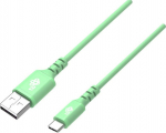 TB Kabel USB-USB C 1m silicone green Quick Charge