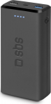 SBS Powerbank - 20000 mAh - 2.1 A - Fast Charge - 3 Ausgabeanschlussstellen (2 x USB, 24 pin USB-C)