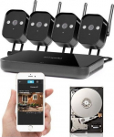 Camera IP Zmodo ZMODO 720P Wifi Mini NVR+4xIP CAM+1TB HDD