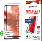 E.V.I. DISPLEX REAL GLASS 3D + CASE, F/ SAMSUNG GALAXY S22 ULTRA