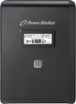 PowerWalker Power Walker VI1500LCD-SCHUKO - LINE-INTERACTIVE 1500VA | 2X SCHUKO + 2XIEC OUT | RJ11/RJ45 IN/OUT | USB | LCD