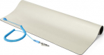 StarTech.com 23x47in Anti Static Mat, ESD Mat for Electronics Repair, Anti Static Desk Mat w/Detachable Grounding Wire, ANSI/ESD S 4.1 Compliant, Flexible Thermoplastic Work Mat/Pad - Suitable for Tables (LG-ANTI-STATIC-MAT) - Antistatic mat - detachable