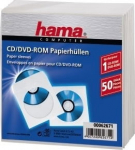 1x50 Hama CD ROM Paper Sleeves white 62671