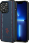 US POLO Case US Polo do iPhone 14 Pro Max 6.7'' navy blue/navy blue Leather Stitch