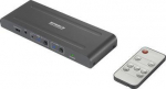 SpeaKa Professional SP-HDA-300 2+1 Port HDMI switch UHD 4K a 60 Hz - Digital/Display/Video
