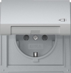 GIRA Socket SCHUKO 445465 KD TX44 F Alu