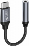K&otilde;rvaklapipistiku adapter USB-C otsik -> 3.5mm pesa, must, Tech-Protect