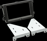 2GO ACV 2-DIN Asennuspaneeli Seat / Skoda / VW black 100803