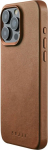 Kaitse&uuml;mbris Apple iPhone 15 Pro Max, pruun, MagSafe, naturaalsest nahast, Mujjo