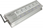 ALLNET Steckdosenleiste - AC 200-250 V - Wi-Fi, Ethernet 10/100 - Eingabe, Eingang 3-pole - output terminals: 6 (2-pole)
