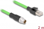 Delock Netzwerkkabel - 8 pin M12-X (M) zu RJ-45 (M)