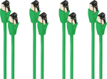 S/CONN maximum connectivity BASIC-S--Patchkabel cat. 8.1 F/FTP PIMF LSZH green - VE4 - Netzwerk - CAT 8