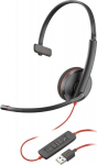 Poly Blackwire 3210 Monaural USB-A, Headset (Bulk)