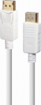 CABLE DISPLAY PORT 1.8M/WHITE CC-DP2-6-W GEMBIRD