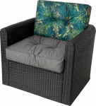 Hobbygarden R3 KAJA GRAPHITE PILLOW + GREEN GRASS