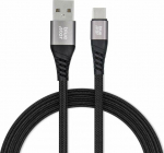 Kabel USB Blue Star USB-A - USB-C 1.2 m Czarny