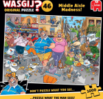 Royal Jumbo BV Wasgij Original 46 Middle Aisle Madness, Palapeli, 1000 burn