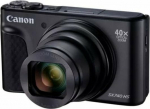 Canon PowerShot SX740 HS Lite Czarny - 20.3 MP | LCD: 3 cala | Zoom opt: 40x | f/3.3&ndash;f/6.9 | 4k - 25 kl./s | Wi-Fi | BT | 5-axial stabilization |