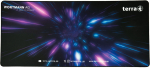 TERRA Mousepad XXL PURE Gaming black/purple black edging; 900 x 400 x 3 mm