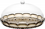 Fratelli Guzzini Guzzini VANITY Small Cake Stand with Dome Smoke