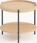 Coffee table CINDY D50xH45cm, melamine oak